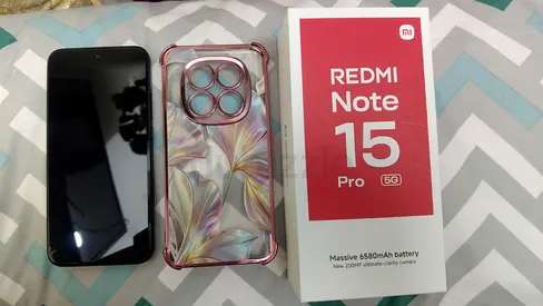 Xiaomi Redmi Note 15 Pro 5G with box and case - Good condition