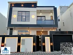Luxury villa for sale in Al Helio 2 – Ajman, featuring a modern design and high-end finishes, stra