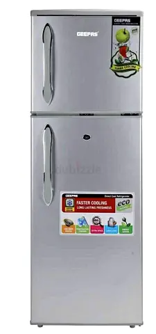 Geepas 180L Double Door Refrigerator