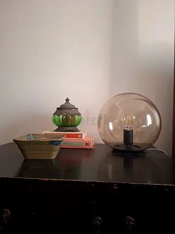 Modern Glass Globe Table Lamp