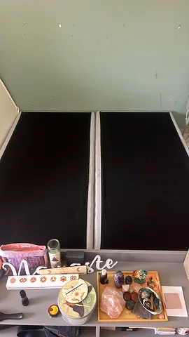 Upholstered light gray bed base