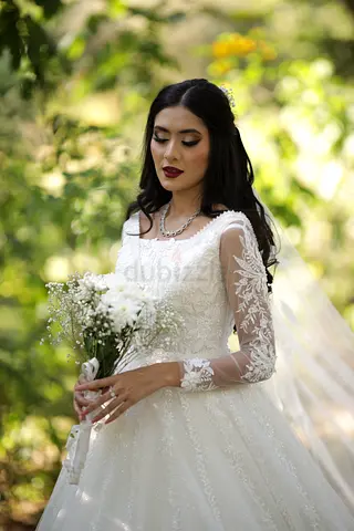 Wedding dress at AED 1500, only in XS Size