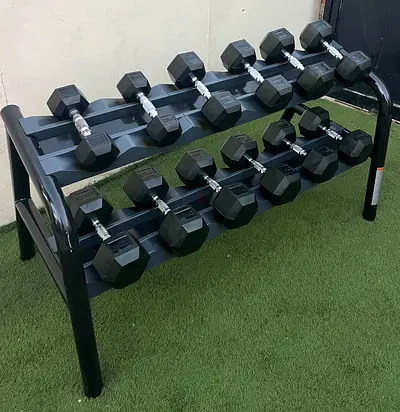 Hex dumbells sets 7.5kg too 20 kg sets