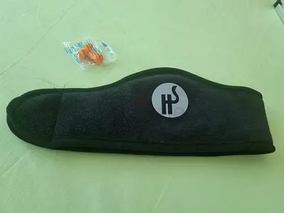 Ear/Eye Mask with Noise Cancelling Ear Plugs