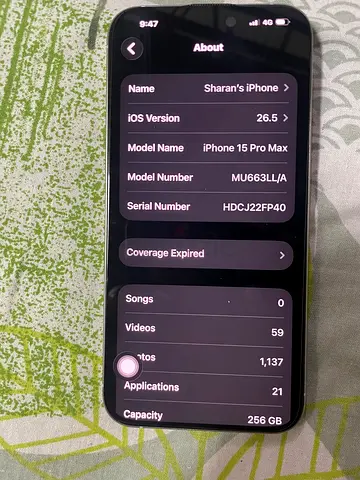 iPhone 15 Pro Max 256GB - Good Condition