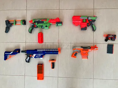Nerf Collection - 5 GUNS - EXCELLENT Condition