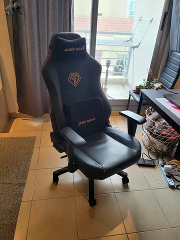 Two Ergonomic Gaming/Office Chairs with Armrests and Wheels - Good Condition