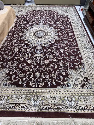 Large Traditional Oriental Rug - Brown  Cream, Excellent Condition