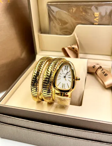 Bvlgari Serpenti Tubogas Gold-tone Ladies Super Master Copy Watch