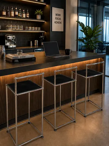 USM Haller HS1 bar stool Black