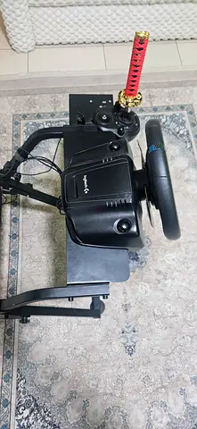 Logitech G Racing Wheel with Stand and Pedals (Good Working Condition) with upgraded katana shifter