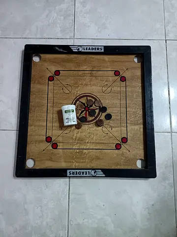 Leaders Wooden Carrom Board Set + Coins  Powder Bundle – Quick Sell!