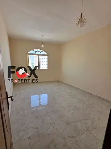 3BR apartment for annual rent in Al Hamidiya near Ajman University and Traffic Dept. Balcony, centr