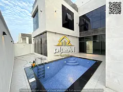 Corner villa in Al-Haliyo, 5000 sq ft, with a swimming pool, elevator, roof terrace, and very spaci