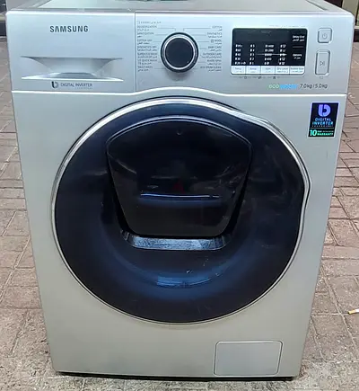 Samsung Front Load Washer 7kg / 5kg Washer-Dryer (Silver) - Good Condition