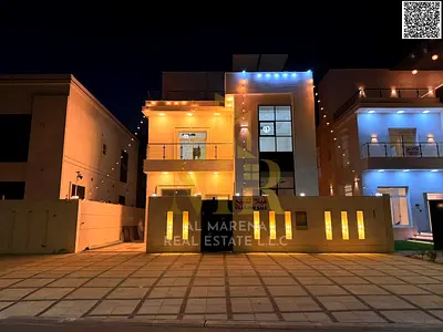 Own a luxury villa in Al Helio 2, Ajman | 5 master bedrooms, 2 floors and a roof | Competitive price, freehold ownership