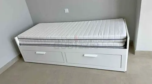 IKEA brimness daybed with 2 big storage drawers and 2 IKEA mattresses.
