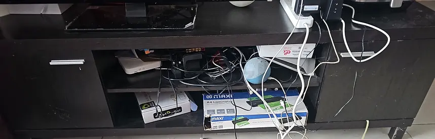 TV Stand / Entertainment Unit with Cables and Accessories (Used)