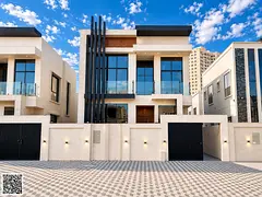 Villa (Sikka) for sale | Ajman | Al Amra area | 4 bedrooms, majlis and 2 halls | Large front setback