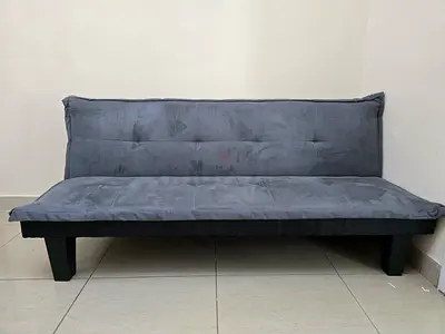 Grey 3-seater Sofa Bed / Futon in Good Condition
