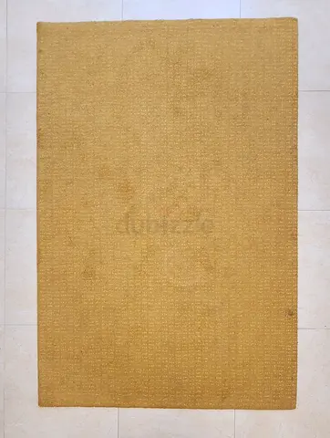 Ikea Langsted Rug - Mustard Yellow Rug low pile - Good Used Condition