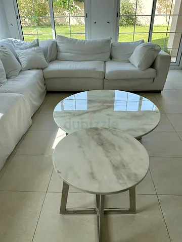 White marble center Coffee table  side table
