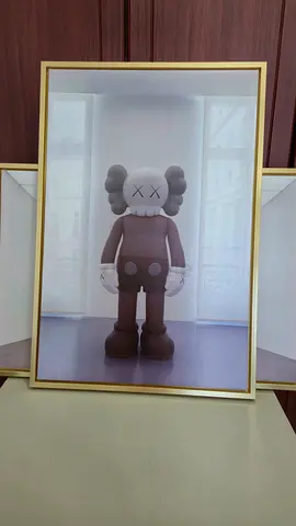 Framed KAWS-Style Companion Art Print (Large) - Ready to Hang