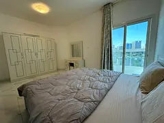 Al Rashidiya 3-bedroom apartment + furnished living room (completely new furniture), balcony, centra