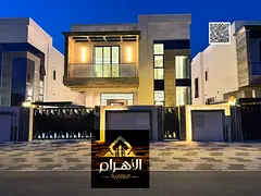 Villa for sale | Ajman | Al Bahia area | 5 master bedrooms, majlis, 2 halls, maid's room | Freeh