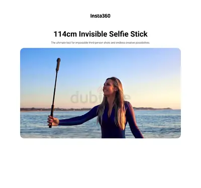 Insta360 114cm Invisible Selfie Stick (Compatible with Action Cameras) — Lightly Used