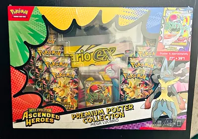 Pokemon TCG Premium Poster Collection - Mega Lucario (Ascended Heroes)