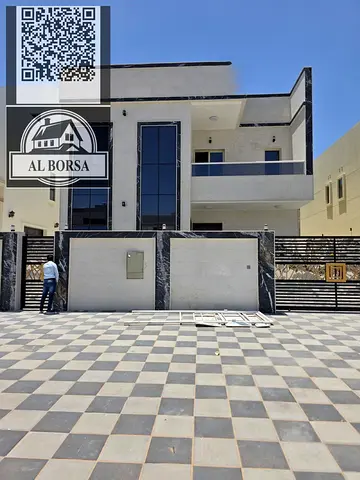 🏡 Villa for sale in Al Zahia | Large setback + security cameras + 4 master bedrooms + modern desig