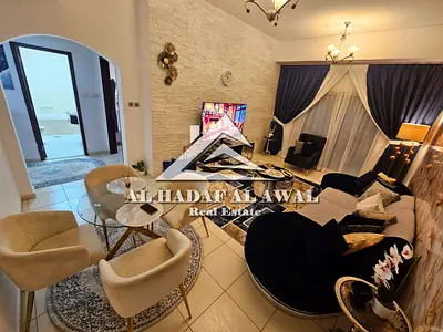 Monthly rent: One bedroom and living room in Al Mamzar area with free internet