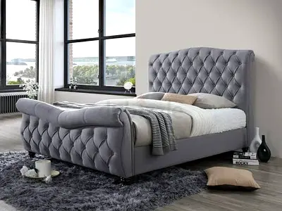 Luxurious Design Bedframe - King Size - Fully Custom Made - UAE Sharjah Manufactured
