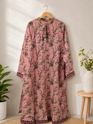 Pink Floral 3pc printed dress