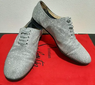 Authentic Christian Louboutin Glitter Oxford  size 38½.