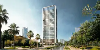 Skyline View Studio | Binghatti Luxuria | Furnished | Balcony &amp; Pool Access