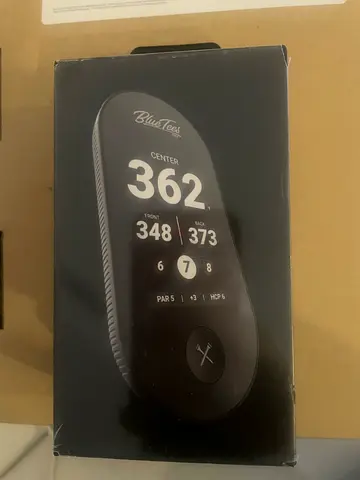 BLUE TEES GOLF Ringer Smart Magnetic GPS Handheld Rangefinder - Black Delivery Dxb/AD