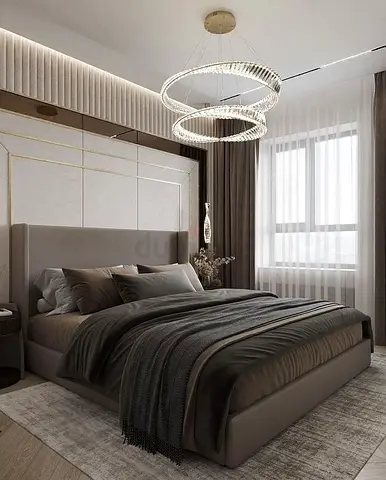 Gray colour king size Bed