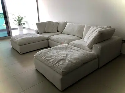 White color marina home modular sofa