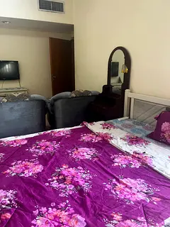 1 BR for rent fully furnished bigger than Master Bedroom with own separate AC. Lady owner,