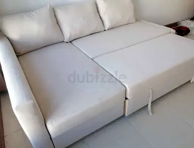 Light Grey Convertible Sofa Bed - Good Condition