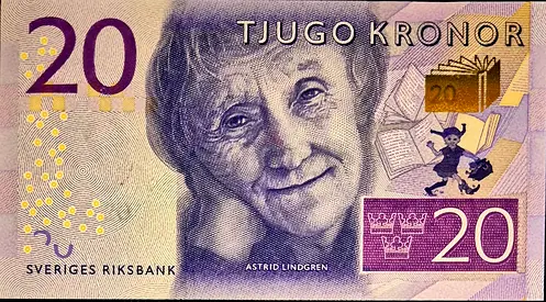 SWEDEN 20 KRONOR BANKNOTE 2022
