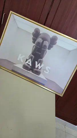 KAWS framed art print - Companion exhibition poster
