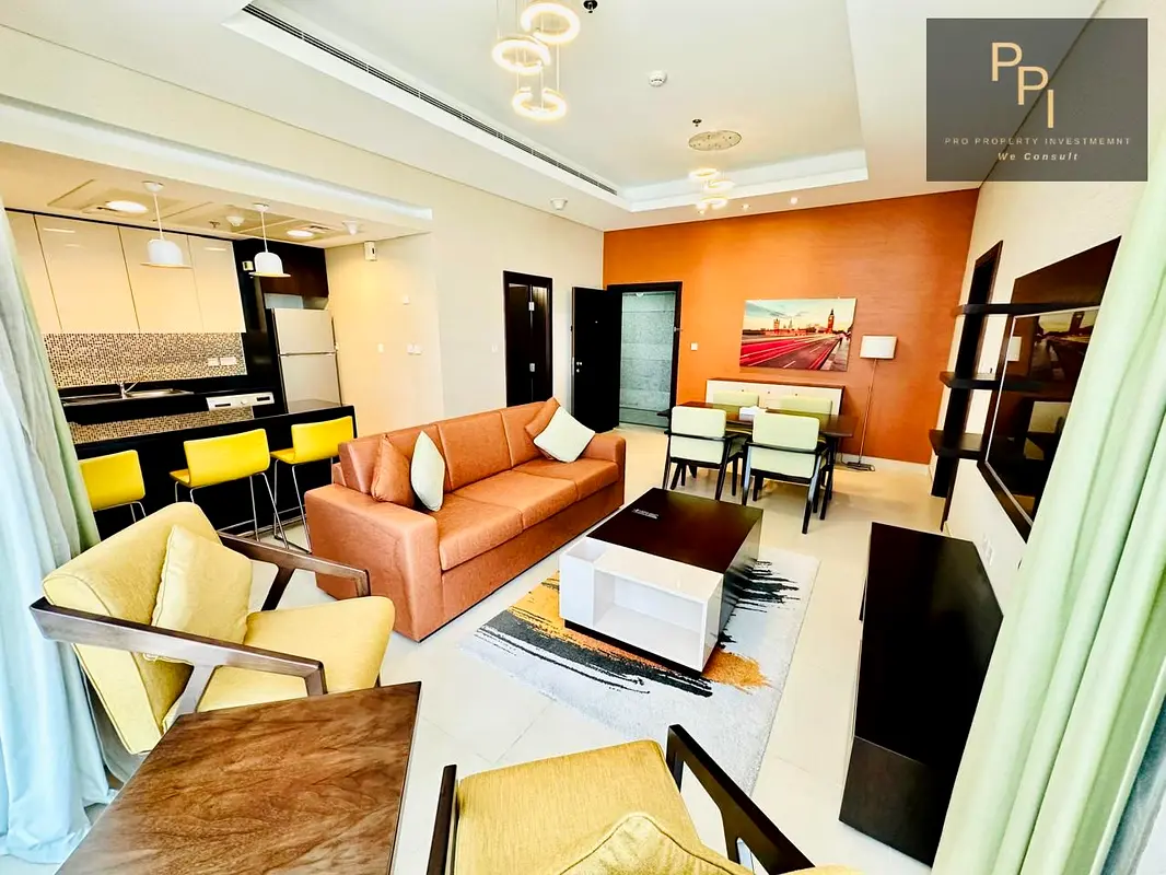 Modern 1BR | Al Jowhara Tower | Sea View Living