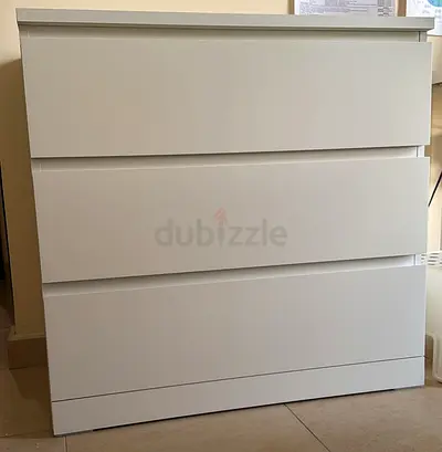 Ikea Malm Chest of 3 drawers