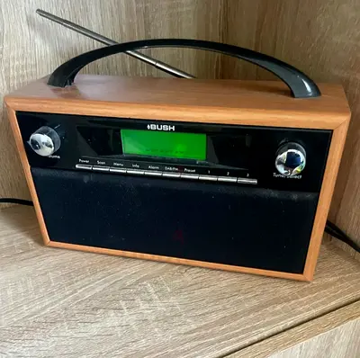 Bush Portable DAB/FM Radio with Wooden Finish