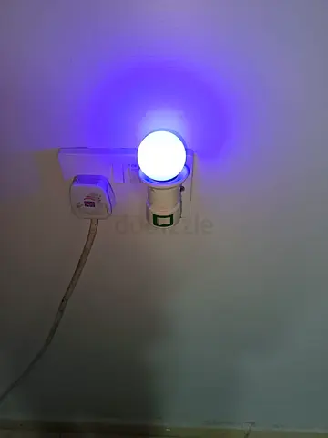 Direct Plug-In LED Blue Night Light with On/Off Switch