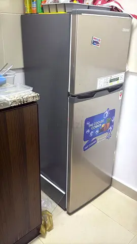 Used Midea 2-Door Refrigerator - Silver, Good Working Condition