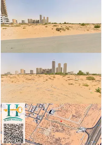 Corner Commercial residential Plot for sale in – Ajman Location / Al-Alia Area / 23,142 SQFT Price:
